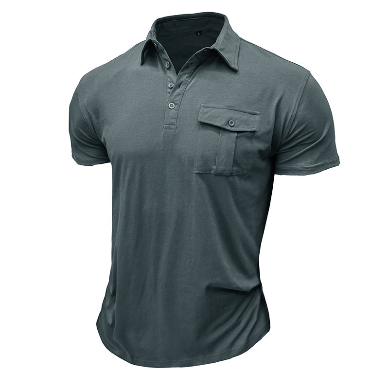 Camiseta de algodón con bolsillos