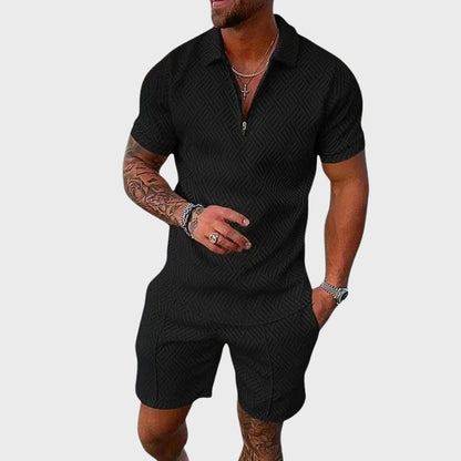André - Conjunto de Camisa Polo e Shorts