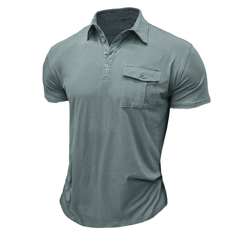 Camiseta de algodón con bolsillos