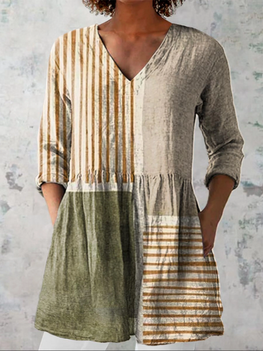Camille | Blusa Longa com Decote em V Elegante