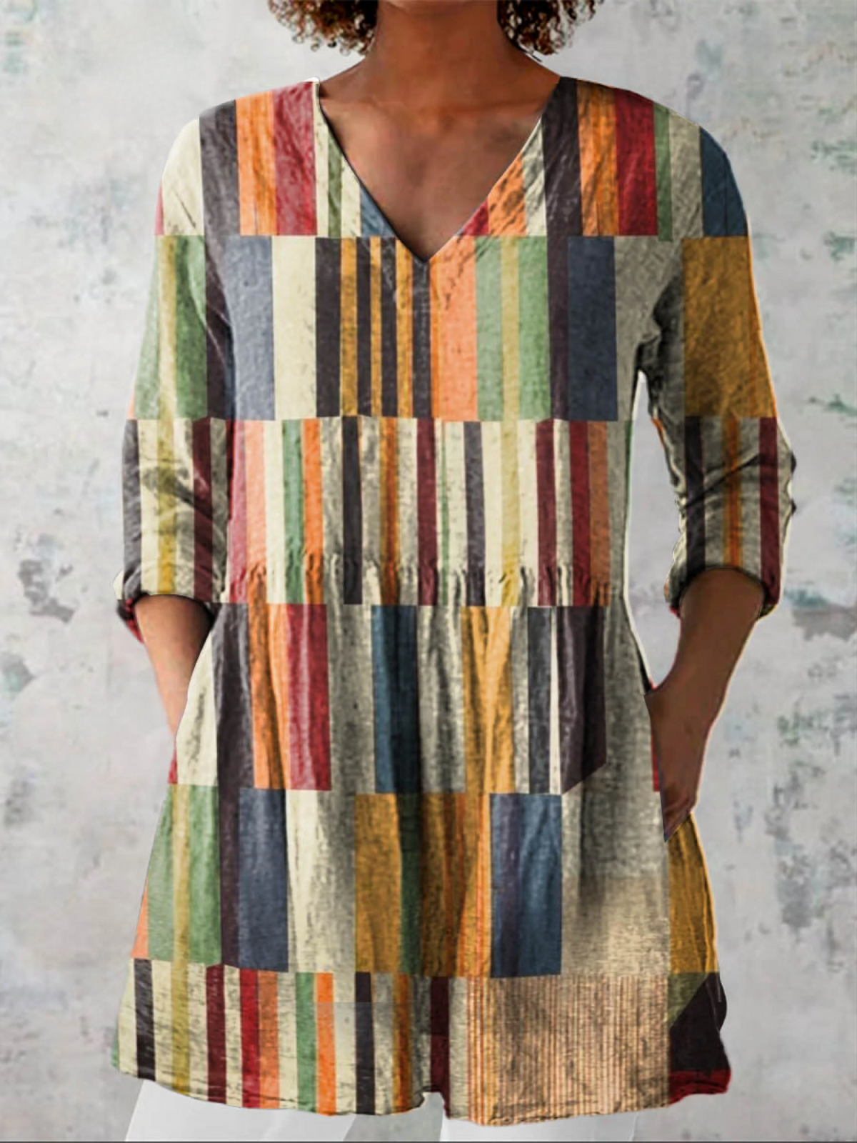 Chloe | Camisa Longa com Decote em V