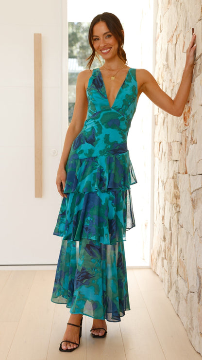 Eli - Vestido Maxi Elegante para o Verão