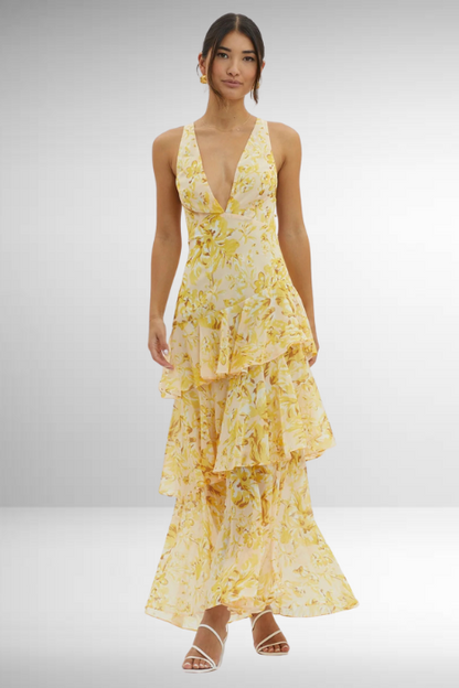 Eli - Vestido Maxi Elegante para o Verão