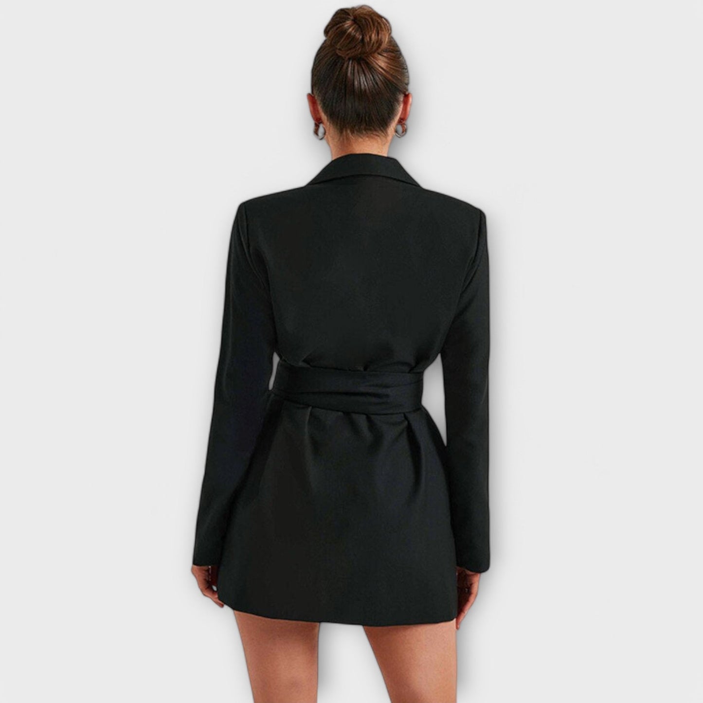 Blazer Vestido com Decote em V