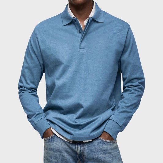 Eduardo - Camisa Polo Luxuosa de Manga Longa