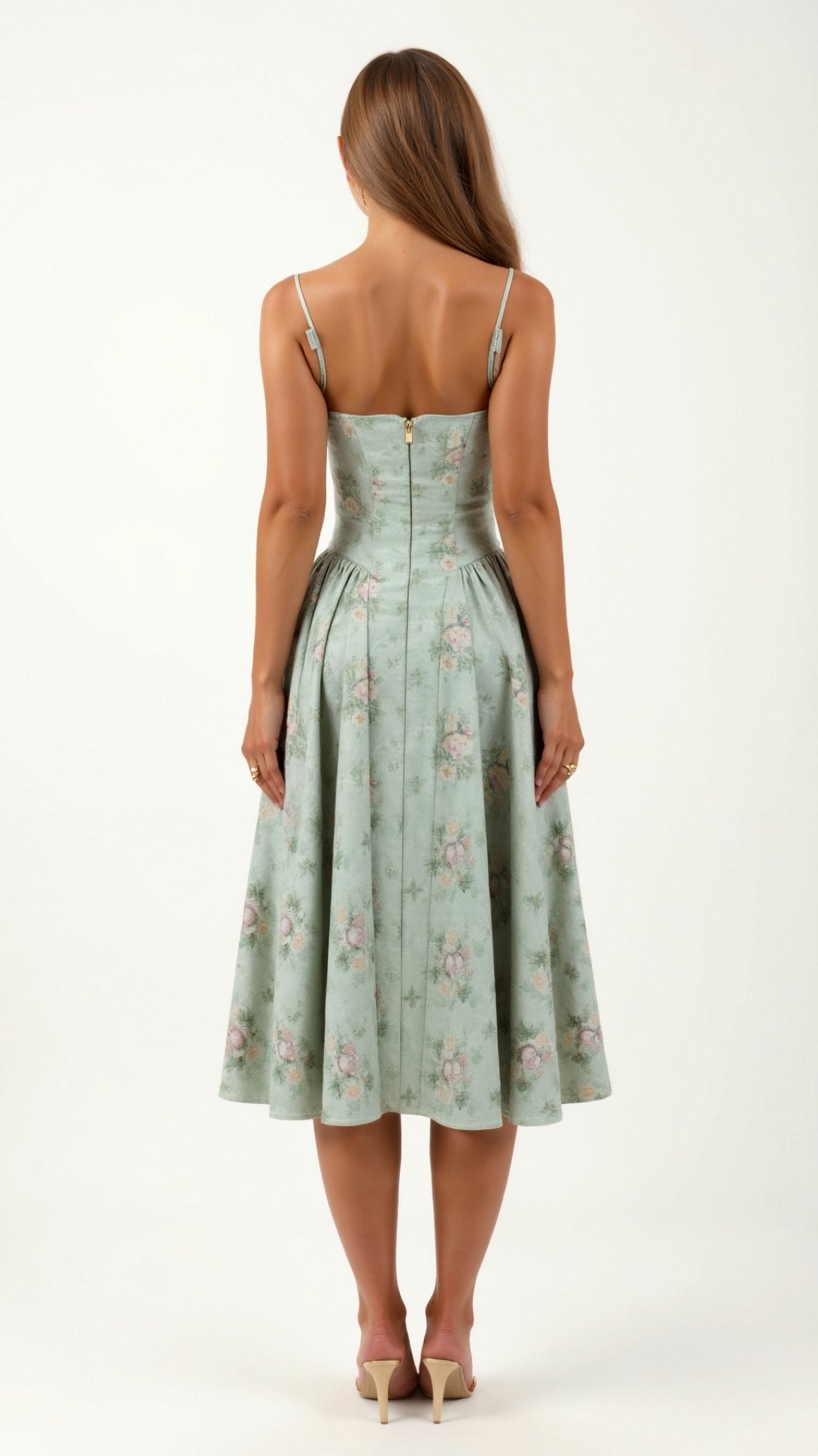 Odete - Midi Dress with Structured Bodice