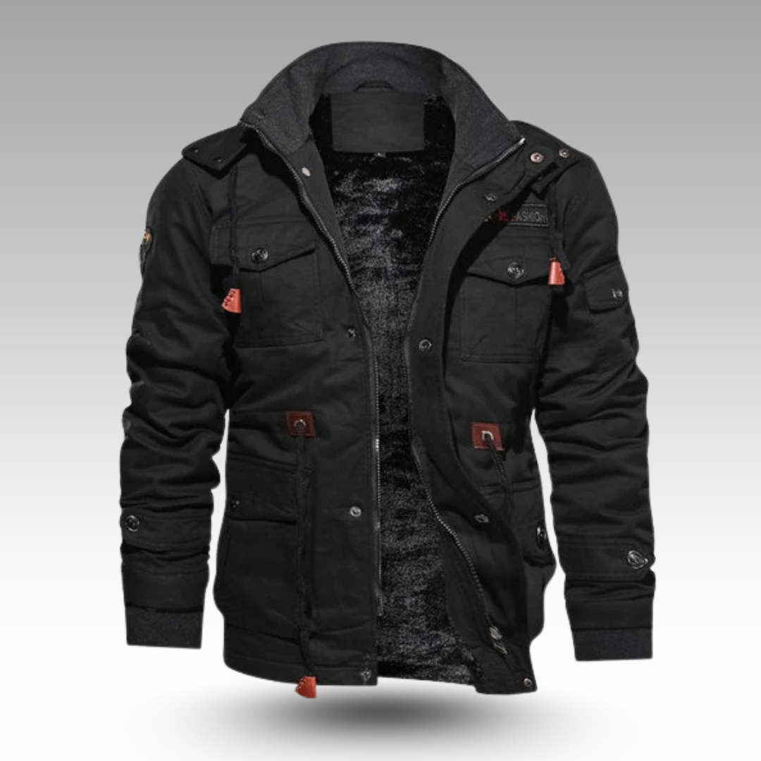 Vasco - Modern Coat with Multiple Pockets