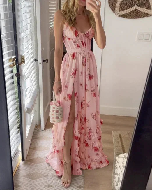 Sónia - Vestido Midi com Estampa Floral