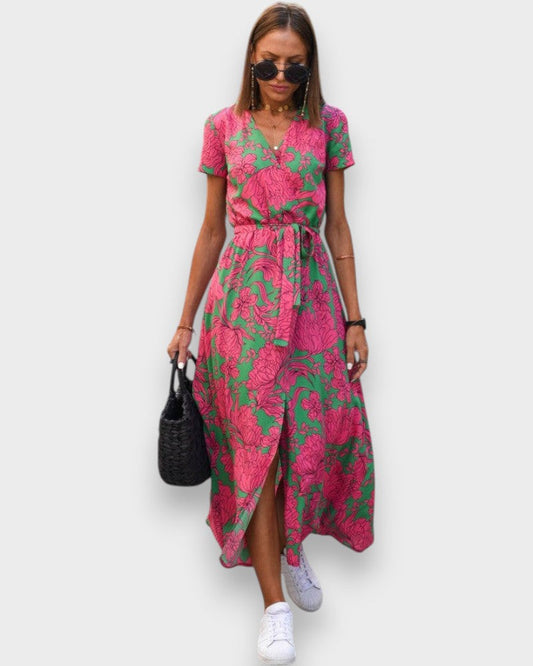 Amélia - Midi Floral Dress