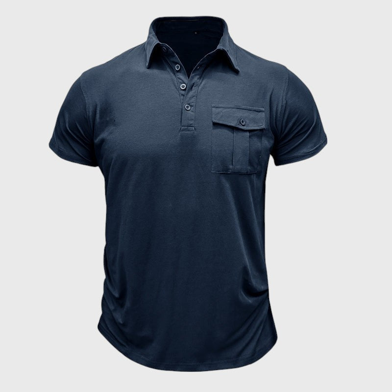 Camiseta de algodón con bolsillos
