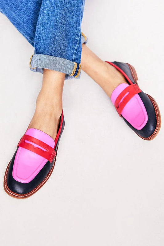 Lunessa - Mocassins com Detalhe Colorido