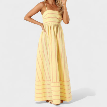 Isabel - Vestido Longo Listrado