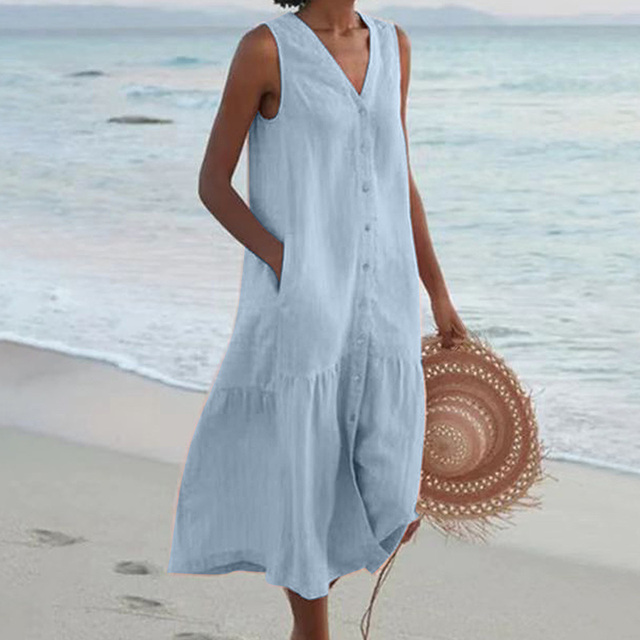 Celeste - Vestido Elegante com Decote em V