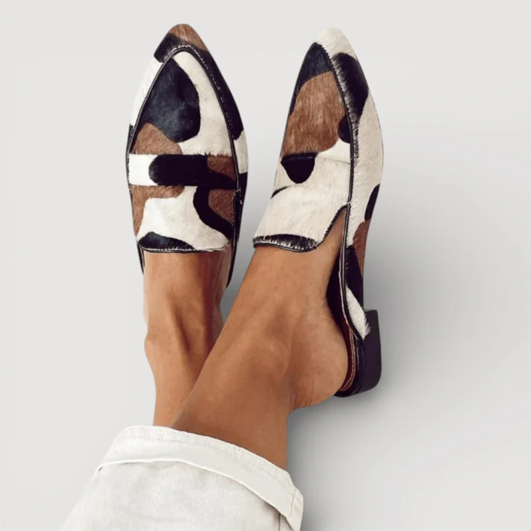 Amália - Mocasines de Diseño Abstracto