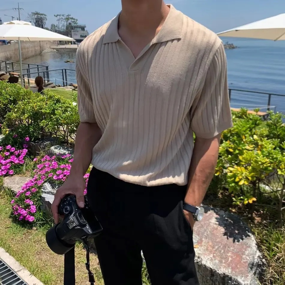 Cristiano - Elegantly Ribbed Polo