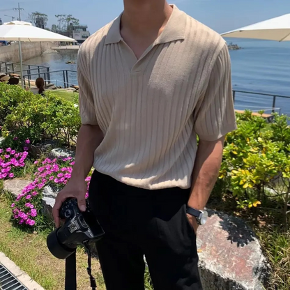 Cristiano - Elegantly Ribbed Polo
