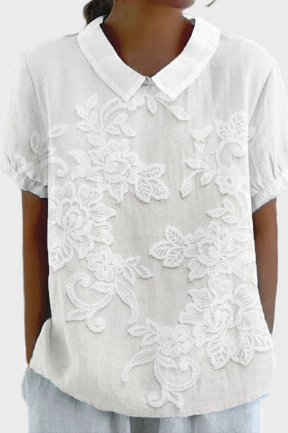 Lily - Blusa com Colarinho