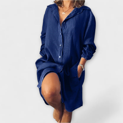 Clara - Camisa Casual de Linho
