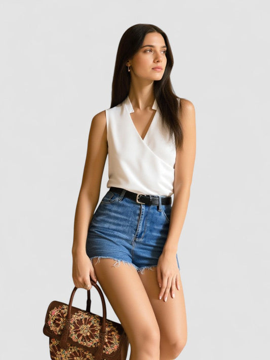 Salete - Blusa Confortável com Decote em V