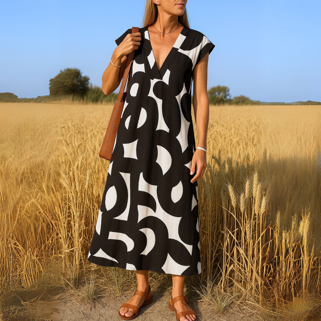 Magda - Vestido Leve com Decote em V