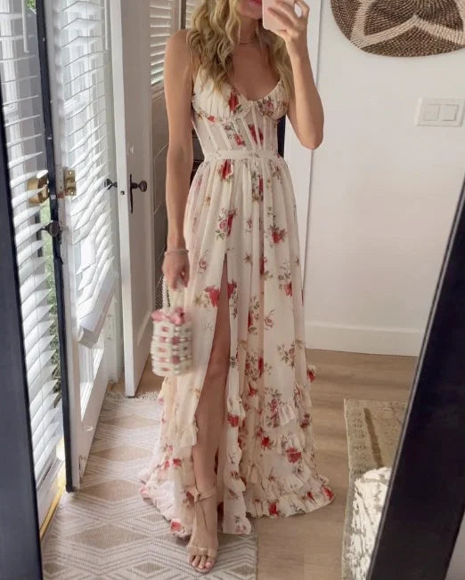 Sónia - Vestido Midi com Estampa Floral