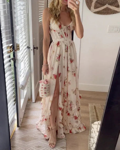 Sónia - Vestido Midi com Estampa Floral