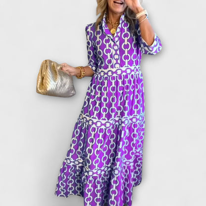 Sofia - Midi Dress with Chains
