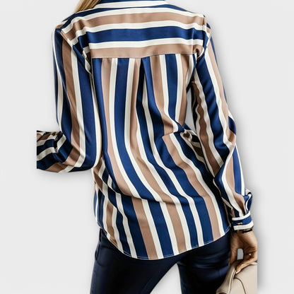 Ema - Blusa Casual Listrada