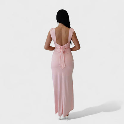 Sarela - Vestido Longo com Costas Abertas
