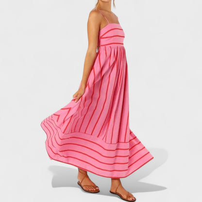 Isabel - Vestido Longo Listrado