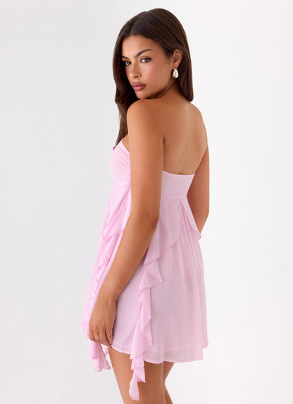 Vestido Corto Amadine - Rosa