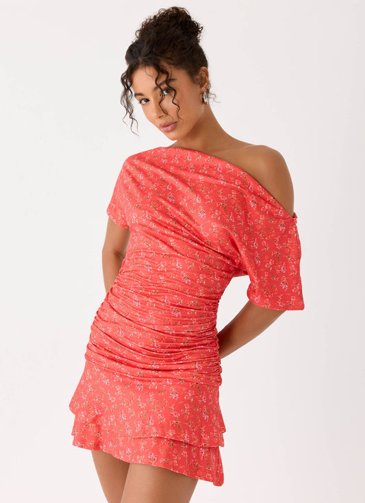 Vestido Mini Antonie - Magenta Rosa Vermelha