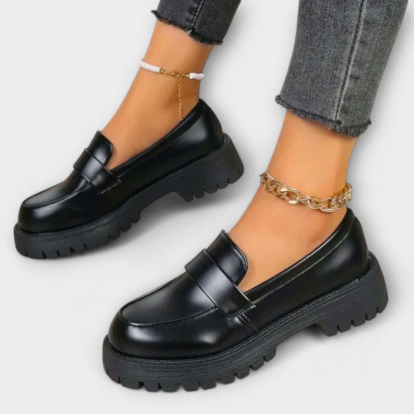 Mocasines para Mujer con Diseño Ortopédico y Tacones de Satén