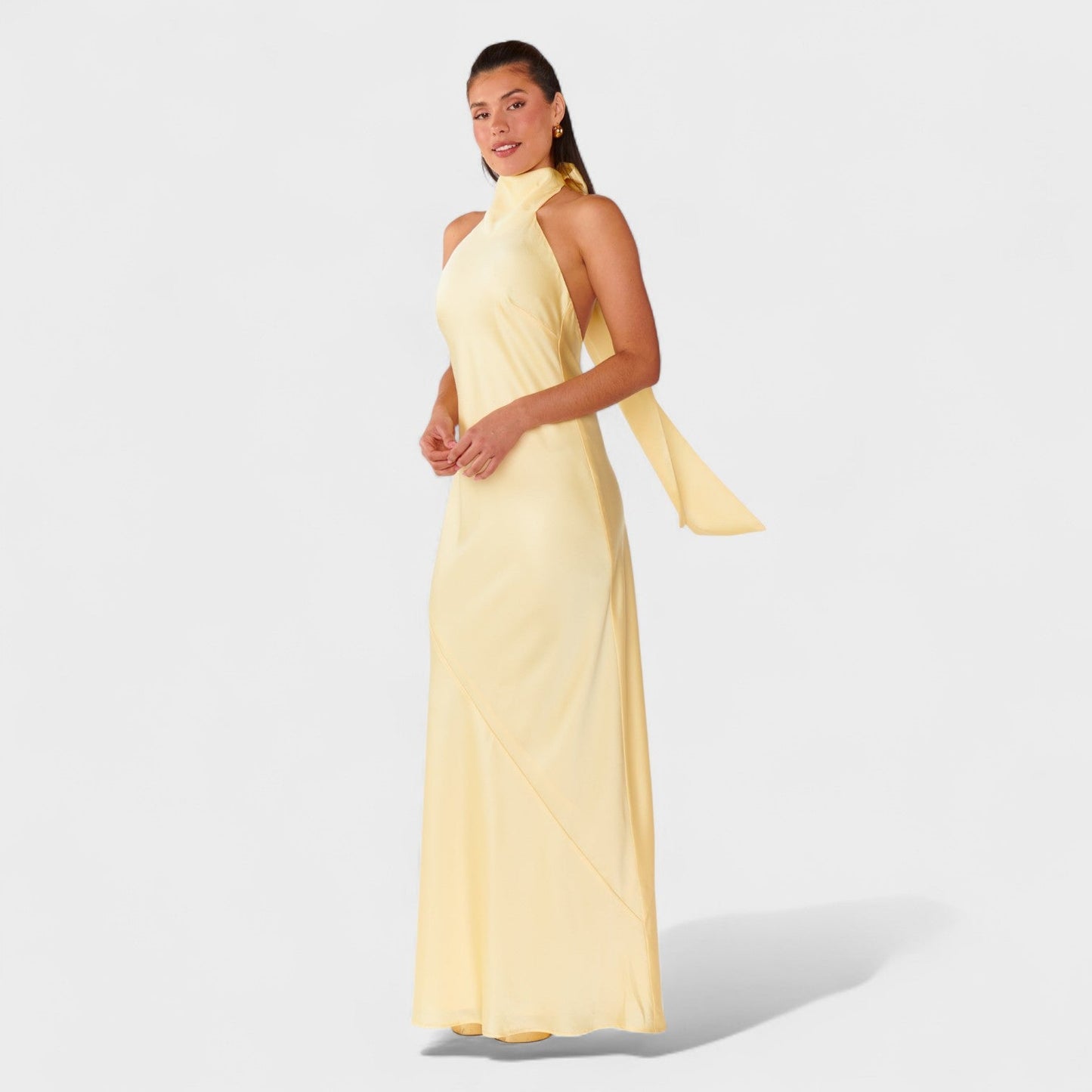 Martina - Vestido com Cinto de Cetim