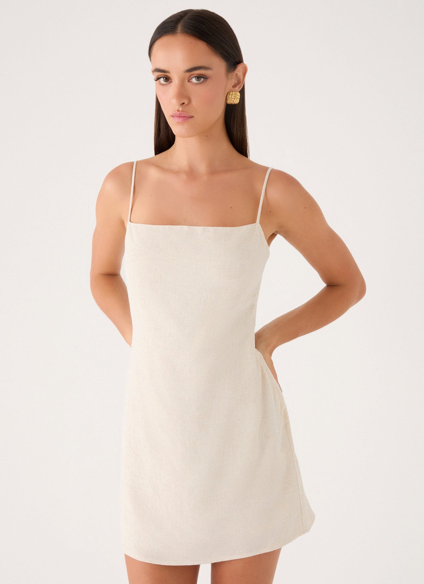 Mini Vestido Bailee - Cor Aveia