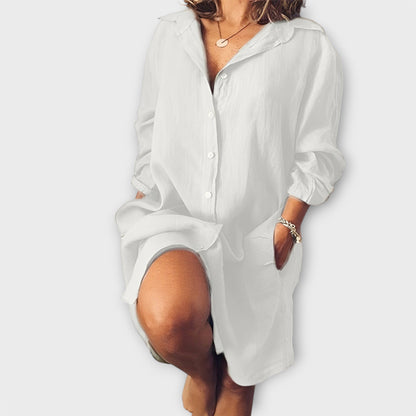Clara - Camisa Casual de Linho