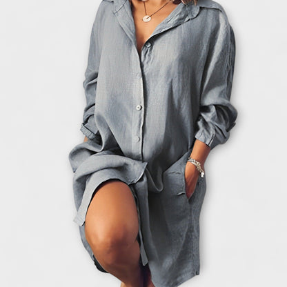 Clara - Camisa Casual de Linho