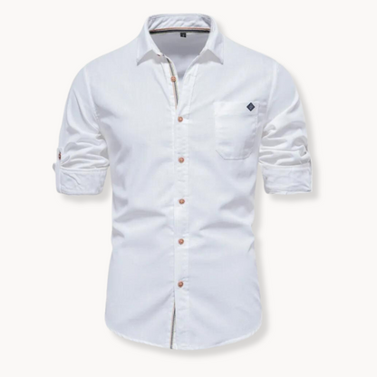 Blusa de Mistura Respirável com Fecho Frontal