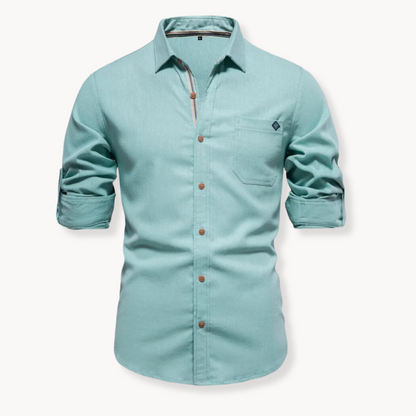 Blusa de Mistura Respirável com Fecho Frontal