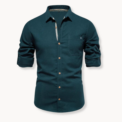 Blusa de Mistura Respirável com Fecho Frontal