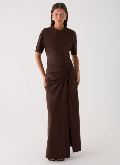 Celyse Chocolate Maxi Dress