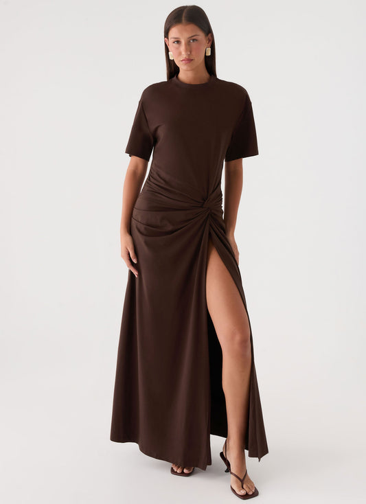 Celyse Chocolate Maxi Dress