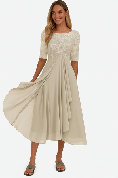 Valentina - 3/4 Sleeve Lace Dress