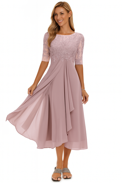 Valentina - 3/4 Sleeve Lace Dress