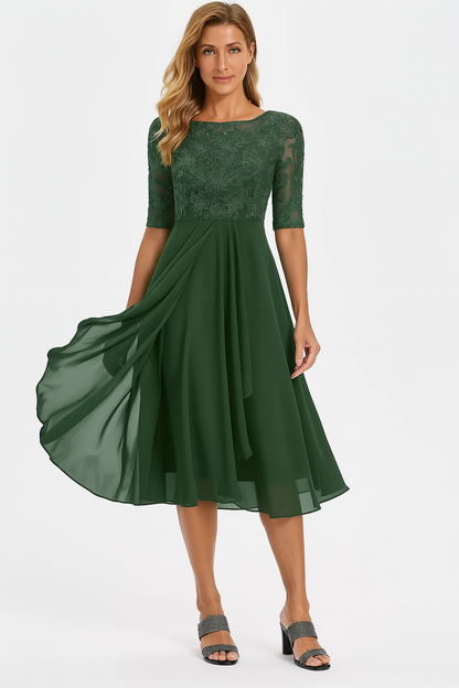 Valentina - 3/4 Sleeve Lace Dress
