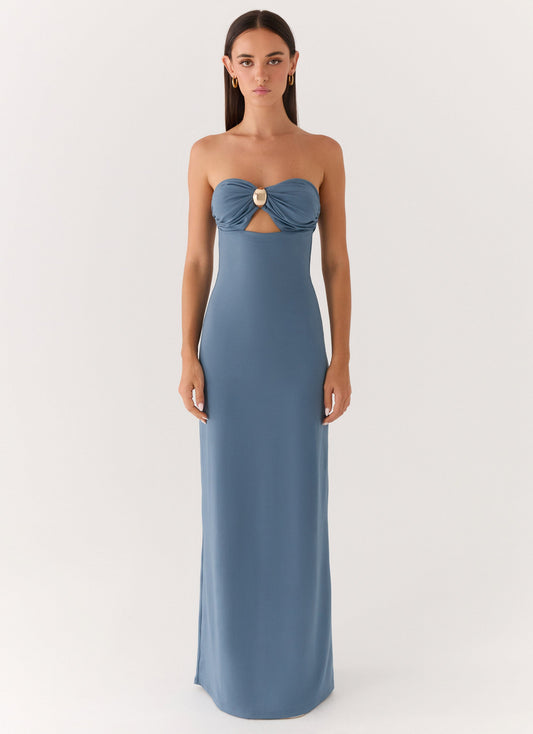 Maxi Dress Coast Is Clear - Coastal Blue