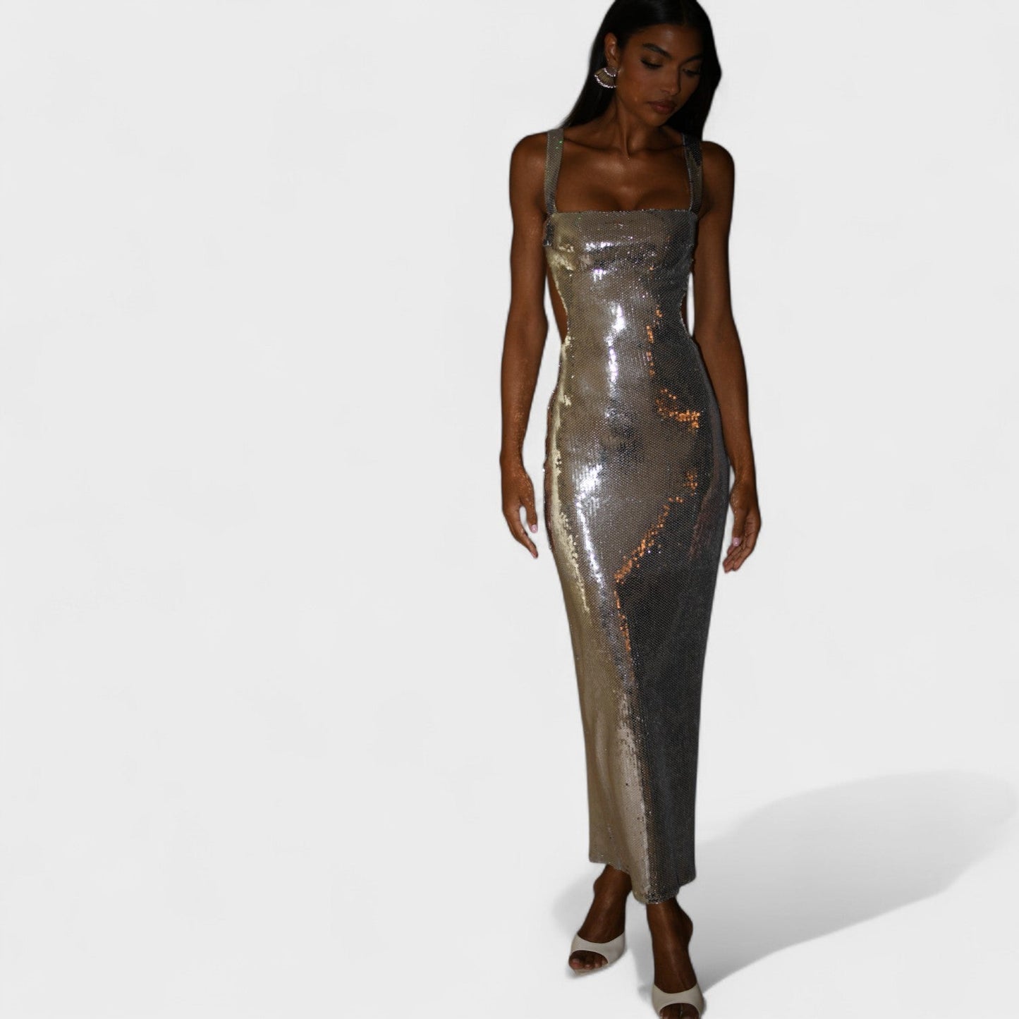 Sparkle Silver - Evening Gala Dress