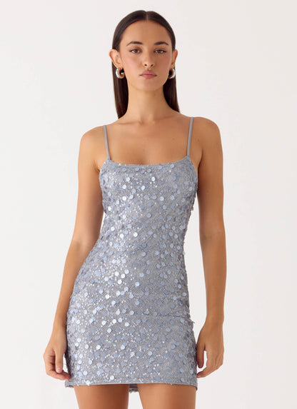 Mini Vestido Danali - Prata
