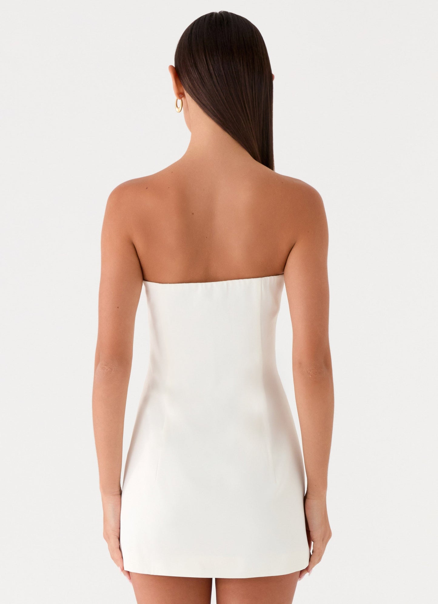Vestido Mini Della Sem Alças - Branco
