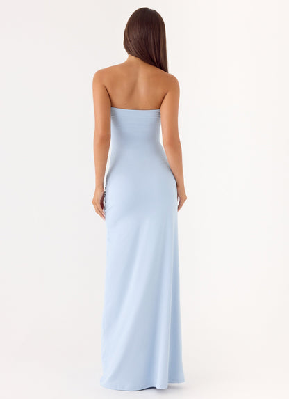 Dimmi Maxi Dress Without Straps - Blue